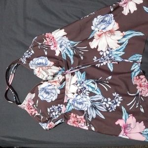Floral Bathing Suit Top